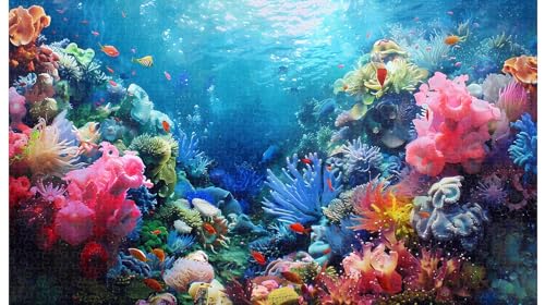 Liquid Sunlight Coral Spectrum: Submarine Optical Art Puzzle, 1000-teiliges Holzpuzzle (D ; 1000 Piece) von Generic