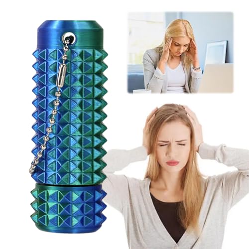 Little Ouchies Schmerz-Lenker Spielzeug, Beruhigender Schlüsselanhänger, 3D-Gedruckter Noppen-Massage-Roller, Stacheliger Grippie Stim Schlüsselanhänger für Erwachsene & Jugendliche von Generic