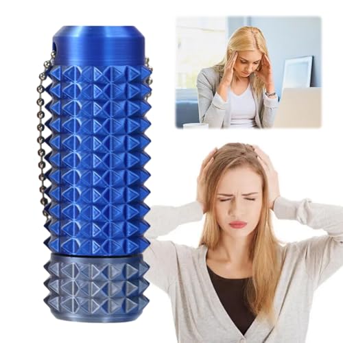 Little Ouchies Schmerz-Lenker Spielzeug, Beruhigender Schlüsselanhänger, 3D-Gedruckter Noppen-Massage-Roller, Stacheliger Grippie Stim Schlüsselanhänger für Erwachsene & Jugendliche von Generic