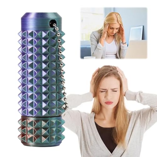 Little Ouchies Schmerz-Lenker Spielzeug, Beruhigender Schlüsselanhänger, 3D-Gedruckter Noppen-Massage-Roller, Stacheliger Grippie Stim Schlüsselanhänger für Erwachsene & Jugendliche von Generic
