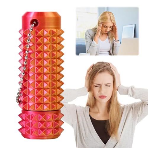 Little Ouchies Schmerz-Lenker Spielzeug, Beruhigender Schlüsselanhänger, 3D-Gedruckter Noppen-Massage-Roller, Stacheliger Grippie Stim Schlüsselanhänger für Erwachsene & Jugendliche von Generic