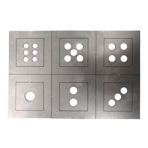 Lötwürfel-Set – praktisch für Anfänger, robuste Edelstahlgutscheine, Trainingsblätter aus Metall, Fertigung, DIY-Projekte, Trusta von Generic