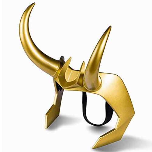 Loki Horn loki helm Gold Crown Maske Halloween Party Kostüm PVC Requisiten von Applysu