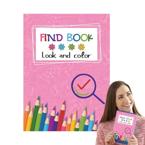 Look and Color Find Book - Look- Und Farbbuch, Malvorlagen Für Den Charakter Von Cartoons Für Kinder | Design Oft Farbiges Spielzeug Für Kinder Mit Aussehen Und Spaß Finden von Generic