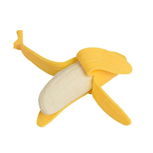 LuckyBoy Dekompression Bananenspielzeug Entlüftungsspielzeug Dekompression Dekompressionsspielzeug Simulation Bananenspielzeug Prise Musik Bananenschale Dekompressionsspielzeug (A, One Size) von Generic