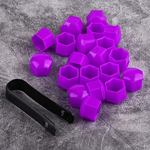 Lugn -Nussabdeckungen, Lug -Nüsse mit 20 Pcs Nylon für Autolad Eingestuft (Purple) von Generic
