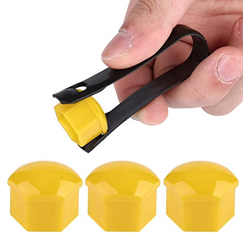 Lugn -Nussabdeckungen, Lug -Nüsse mit 20 Pcs Nylon für Autolad Eingestuft (Yellow) von Generic