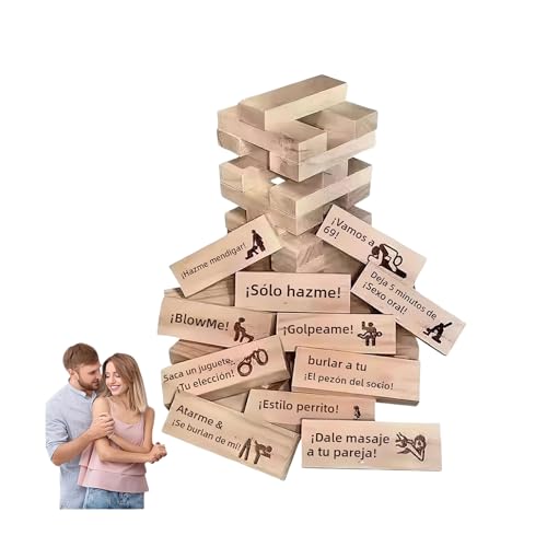 Lust Tower Spiele für Erwachsene, 48 Stück Super Naughty Block Tower, Spiel für Paare Spiele für Paare, Geschenke für Dating Nacht, Valentinstag Tumbling Tower Stacking Blocks Lust Tower Spiele für Erwachsene, 48 Stück Super Naughty Block Tower, Spiel für Paare Spiele für Paare, Geschenke für Dating Nacht, Valentinstag Tumbling Tower Stacking Blocks von Generic