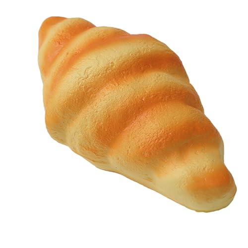 Lustige, Bezaubernde Brotsimulation, tragbar, für süßes, lustiges, brotförmiges Neuheitsspielzeug für Kinder und Erwachsene, weiches PU-Material, perfekt für zu Hause und (Yellow5, 15X8X5cm) von Generic