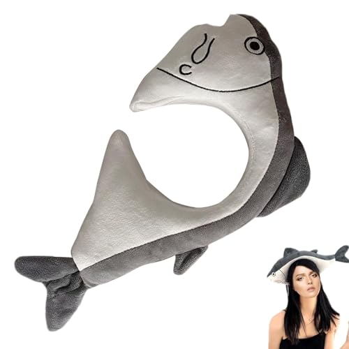 Lustige Haarbänder, Kostüm-Stirnbänder, Halloween-Haarband - 42 cm/16,5 Zoll Fischhut, Meerestiere Stirnbänder für Kleidung, Tanzhaarbänder von Generic