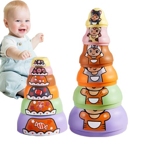Lustige Nistpuppen Set - Holzspielzeug für Kinder, russische kollektive russische Puppen, Matrioska A. Russische Puppenspielzeug Russische Puppen von Nisting Educational Toy Hölzern Kindern kreative G Lustige Nistpuppen Set - Holzspielzeug für Kinder, russische kollektive russische Puppen, Matrioska A. Russische Puppenspielzeug Russische Puppen von Nisting Educational Toy Hölzern Kindern kreative G von Generic