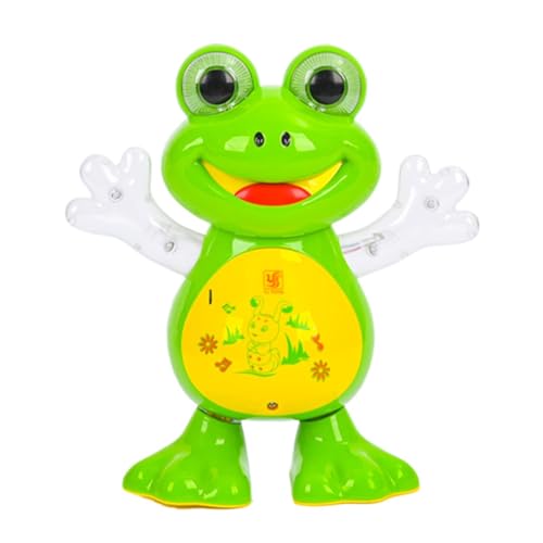 Lustiges Froschspielzeug, neuartiger interaktiver Plastikfrosch für Kinder ab 3 Jahren, Indoor-Spielzimmer Nby82 (Green, 19.5X18X9.5cm) von Generic