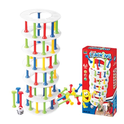 Lustiges Reverse Balance Tower Spiel, Crazy Tower Balance Spiel, Interaktives Stapelspiel Für Kinder, Lustiges Familienparty Spiel von Generic