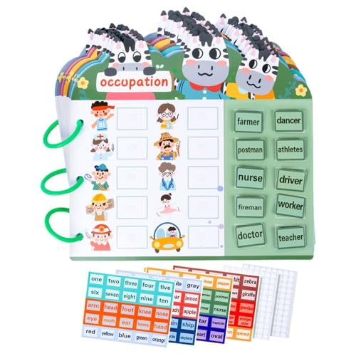 Lustiges Stickerbuch, interaktives Aktivitätsordner | Lernspiel, spielerisches frühes Lernen | Collage & Rissbuch, Vorschulspielzeug Lustiges Stickerbuch, interaktives Aktivitätsordner | Lernspiel, spielerisches frühes Lernen | Collage & Rissbuch, Vorschulspielzeug von Generic