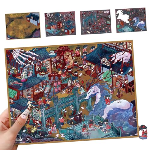 Machen Sie Ihre eigenen Hausaufkleber - 3D Effect Horror Handkontoabziehbilder, Stressabbau Landschaftsgestaltung für Handwerksbegeisterte Scrapbook Grußkartenschule Aktivitätsnotizbuch von Generic
