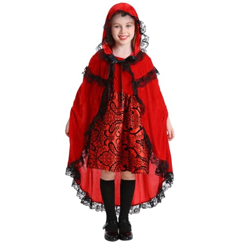 Mädchen Cosplay Kleid Bühnenkostüm Kinderkleidung Set mit Cape für Theateraufführungen besondere Anlässe #701C von Generic