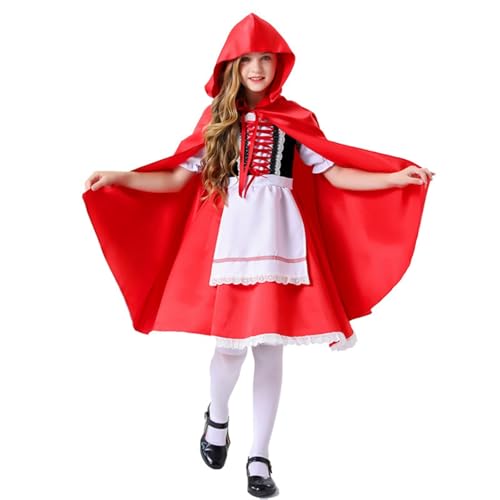 Mädchenkleid Kostüm Halloween Partykleid mit Märchenfiguren Verkleidung Kinderfest Karneval #701C von Generic