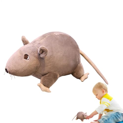 Mäuse Plüschpuppe,Ratten Stofftier | Realistisches weiches Stofftier-Mäuse-Plüschtier,Kleines Streich-Partyzubehör, gefälschtes Katzenspielzeug für Hauskatzen Mäuse Plüschpuppe,Ratten Stofftier | Realistisches weiches Stofftier-Mäuse-Plüschtier,Kleines Streich-Partyzubehör, gefälschtes Katzenspielzeug für Hauskatzen von Generic