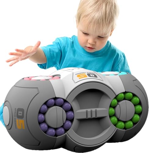 Magic Bohnen-Puzzle-Spielzeug, rotierende magische Bohne, sensorisches Fidget Hand | 360 Grad drehbarer magischer Bohnenwürfel, Puzzle, Lernspielzeug für Geburtstag von Generic