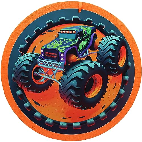 MagicPinatas Pinata Auto – Monster Pinata für Jungen zum Geburtstag – Befüllbare Piñata mit Süßigkeiten & Spielzeug – Geschenkfertig in Zellophan verpackt – Lustige Partydeko für Kinder & Erwachsene von Generic
