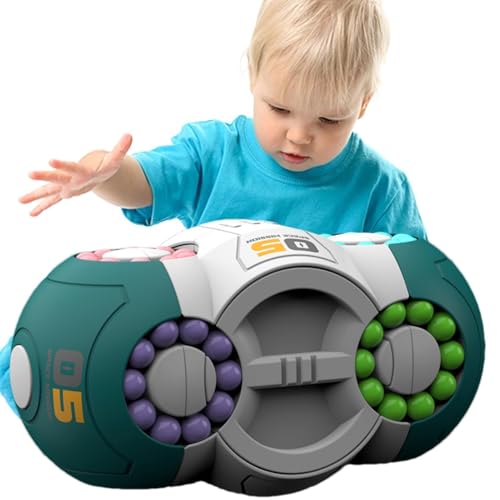 Magische Bohnen für Kinder, rotierende magische Bohnenwürfel,Fidget Hand sensorisches Spielzeug - Lern- und Lernspielzeug, magische Bohnenwürfel Pinner, Perlenpuzzle Lernspielzeug für Jugendliche von Generic