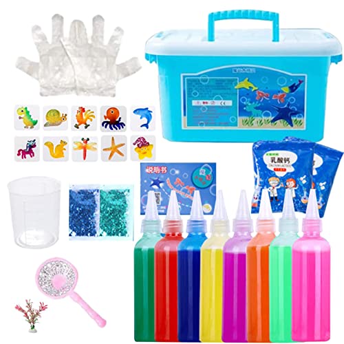 Magische Wasserelfe, Magic Water Elf, 3D Magischer Gels Wasserelfen Spielset, Magic Water Elf Magic Mischt Handgefertigte Wasserspielzeuge Kreatives 3D Magic Gels Mold Kit Wassertier Perlen Kit von Generic