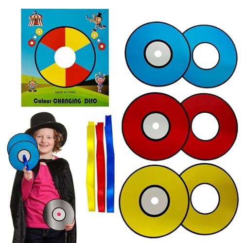 Magischer Farbwechsel, magischer Zaubertrick, tragbare magische Farbscheibe für Kinder, Zaubertricks mit Farbwechsel, wiederaufladbar, für Geburtstagsfeiern von Generic