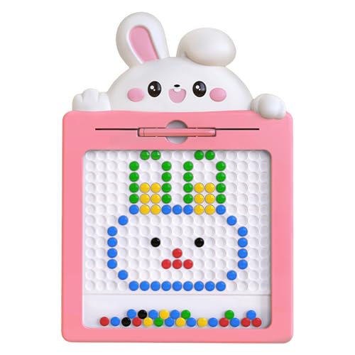Magnetic Dot Board Kleinkind - Lernscheibe, Vorschulkinder Reisespielzeug | Magnetische Zeichenbrett mit Magnet Pen & Perlen für Kinder im Alter von 4 bis 8 Jahren Magnetic Dot Board Kleinkind - Lernscheibe, Vorschulkinder Reisespielzeug | Magnetische Zeichenbrett mit Magnet Pen & Perlen für Kinder im Alter von 4 bis 8 Jahren von Generic
