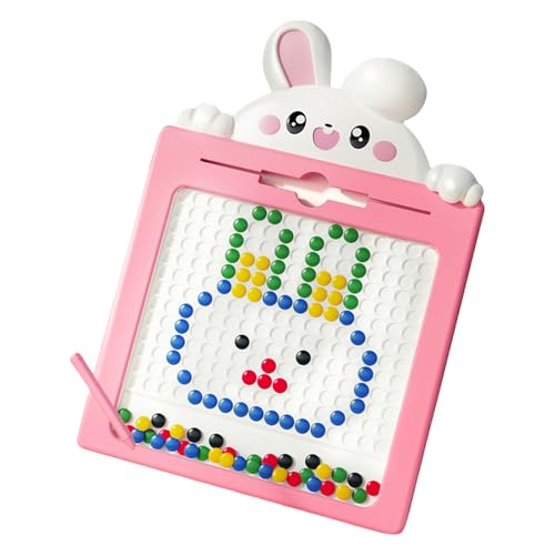 Magnetic Dot - Magnetic Drawing für Kinder, Bildungspunktpad | Kreatives Lernspielzeug mit Pen, Magnetic Perlen für Kleinkinder, Feinmotorik -Entwicklungsspielzeug von Generic