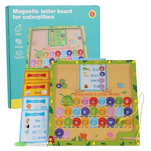 Magnetische Buchstaben-Assoziationsspiel, magnetische Buchstabentafel | Magnetisches Lern-Tafel für das Lernen von Labyrinth-Puzzle mit Buchstaben, alph-Magnet-Platztafel Magnetische Buchstaben-Assoziationsspiel, magnetische Buchstabentafel | Magnetisches Lern-Tafel für das Lernen von Labyrinth-Puzzle mit Buchstaben, alph-Magnet-Platztafel von Generic