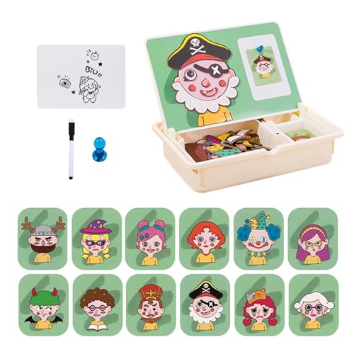 Magnetische – Lernspiel, Kreatives Spielzeug | Tragbares Reise-Aktivitätsset mit Tragetasche für Kinder, Kleinkinder, und Mädchen, Früherziehung, Kindergarten, Klassenzimmer, Kinderta von Generic