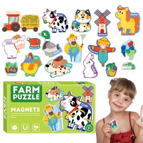 Magnetische Puzzles, Meerestier-Puzzles – Vereinsspiel mit Cartoons | 30 x lustige Puzzles für magnetische Reisespiele für Jungen und Mädchen Magnetische Puzzles, Meerestier-Puzzles – Vereinsspiel mit Cartoons | 30 x lustige Puzzles für magnetische Reisespiele für Jungen und Mädchen von Generic
