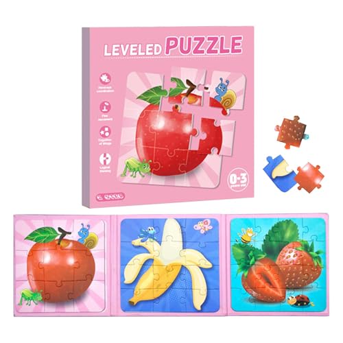 Magnetische Puzzles, magnetische Puzzles für Kinder - Magnet-Puzzlebuch - Autoaktivitäten Spielzeug, Puzzlespielzeug, tragbares Spiel, Vorschul-Lernaktivitäten für Kinder von Generic
