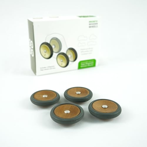 Magnetische Räder 4-teilig für Tegu Holzbausteine Magnetische Holzbausteine Holzset Holzspielzeug Holzräder Bausteine für Kinder Magnetische Räder 4-teilig für Tegu Holzbausteine Magnetische Holzbausteine Holzset Holzspielzeug Holzräder Bausteine für Kinder von Generic