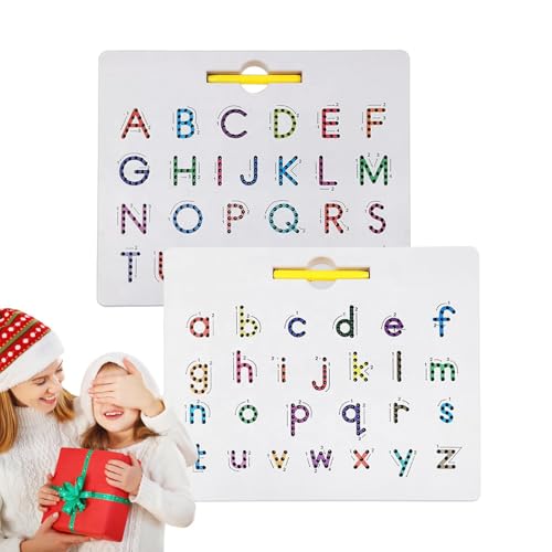 Magnetische Tafel zum Verfolgen des Alphabets 2 in 1 - Magnettafel für Buchstaben, Tafel zum Verfolgen des Alphabets | Magnetische Tafel zum Verfolgen des Alphabets 2 in 1 - Magnettafel für Buchstaben, Tafel zum Verfolgen des Alphabets | von Generic