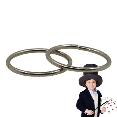 Magnetischer , magische Verbindungsringe,Fidget Toys Magnete Magische Doppelringe | Zaubertrick-Zappelspielzeug, klassisches -Magie-Gimmick, magnetische Ringe für Kinder, Bühnen-Zaubertrick Magnetischer , magische Verbindungsringe,Fidget Toys Magnete Magische Doppelringe | Zaubertrick-Zappelspielzeug, klassisches -Magie-Gimmick, magnetische Ringe für Kinder, Bühnen-Zaubertrick von Generic