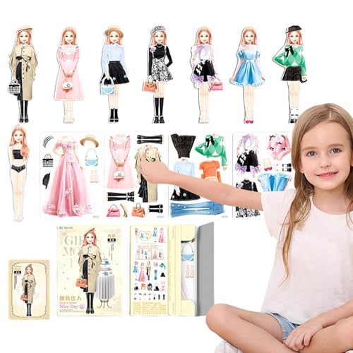 Magnetischer Verbandset - Magnetpapierpuppen, kreatives Spiel für Kinder | Magnetische Prinzessin Dressing Puppe, Bildungs- und lustiges Spielzeug für Kleinkinder, Mädchen und Magnetischer Verbandset - Magnetpapierpuppen, kreatives Spiel für Kinder | Magnetische Prinzessin Dressing Puppe, Bildungs- und lustiges Spielzeug für Kleinkinder, Mädchen und von Generic
