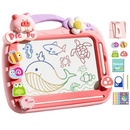 Magnetischer Zeichenblock – Kritzeltafel für Kleinkinder, magnetische Skizzentafel | Cartoon-Magnet-Zeichenmatte mit 2 Stiften, multifunktionales Lernspielzeug Magnetischer Zeichenblock – Kritzeltafel für Kleinkinder, magnetische Skizzentafel | Cartoon-Magnet-Zeichenmatte mit 2 Stiften, multifunktionales Lernspielzeug von Generic