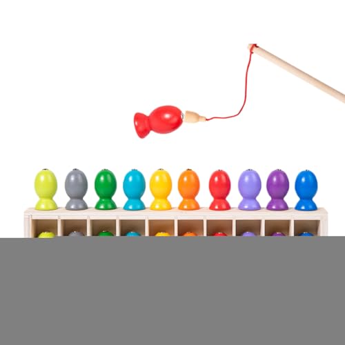 Magnetisches Angelspiel - Magnetisches Farben Lernspielzeug Aus Holz,Holzspielzeug Lernspiel Für Kinder Mädchen Schule Kindergarten Reisen Magnetisches Angelspiel - Magnetisches Farben Lernspielzeug Aus Holz,Holzspielzeug Lernspiel Für Kinder Mädchen Schule Kindergarten Reisen von Generic