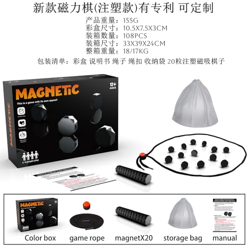 Magnetisches Brettspiel, Puzzle-Dame, Magnetsteine-Spiel for Wohnheim, Zuhause, Picknick und Camping (A) von Generic
