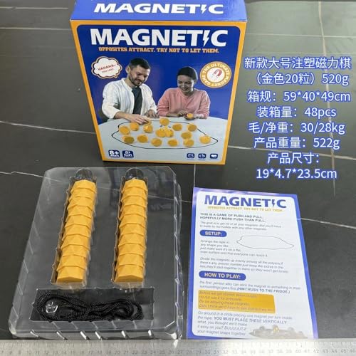 Magnetisches Brettspiel, Puzzle-Damespiel, Magnetsteine for Wohnheim, Zuhause, Picknick und Camping (B) von Generic