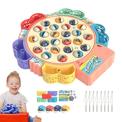 Magnetisches Fischspiel – magnetisches Angelspielzeug, magnetisch | Musik-Angelspiel mit 3 Parcours, Spielzeug für die Feinmotorik, buntes Lernspielzeug für die Kindertagesstätte Magnetisches Fischspiel – magnetisches Angelspielzeug, magnetisch | Musik-Angelspiel mit 3 Parcours, Spielzeug für die Feinmotorik, buntes Lernspielzeug für die Kindertagesstätte von Generic