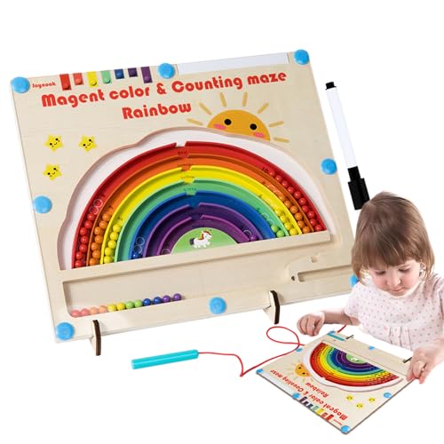 Magnetisches Labyrinth | Farbabstimmung Rechenbrett | Regenbogendesign Lernspiel Für Kinder Drei Jahre Und Höher von Generic