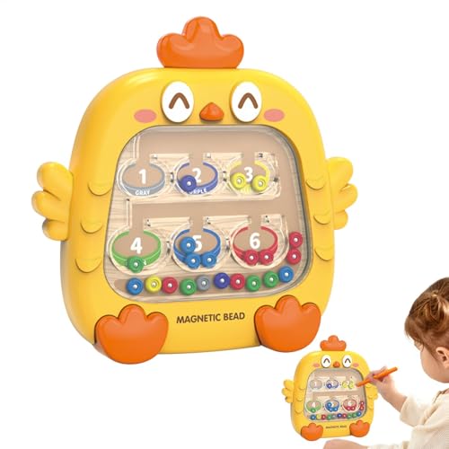 Magnetisches Labyrinth – Magnetisches Labyrinth | Chicken Design Puzzle Activity Board, feines Motorskills Spielzeug, Lernspielzeug für und Mädchen ab 4 Jahren, Lernaktivitäten, von Generic