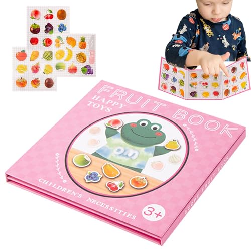 Magnetisches Obstbuch, Obst-Lernspielzeug, Obstbuch aus für Kinder, Lustiges Kinderspielzeug, Cartoon-Sensorspielzeug zur Entwicklung der Beobachtungsgabe und der Fähigkeit zum logischen Denken Magnetisches Obstbuch, Obst-Lernspielzeug, Obstbuch aus für Kinder, Lustiges Kinderspielzeug, Cartoon-Sensorspielzeug zur Entwicklung der Beobachtungsgabe und der Fähigkeit zum logischen Denken von Generic