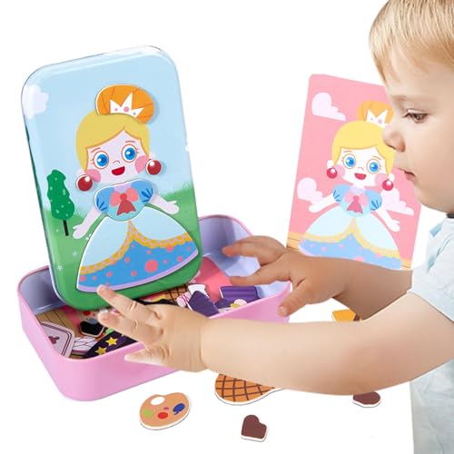 Magnetisches Puzzle, Magnetpuzzle für Kinder, Puzzle zum Anziehen der Figur und zum Ändern des Ausdrucks, Holzspielzeug für Kinder, magnetische Puppe zum Anziehen, zum Spielen, für Puppen Magnetisches Puzzle, Magnetpuzzle für Kinder, Puzzle zum Anziehen der Figur und zum Ändern des Ausdrucks, Holzspielzeug für Kinder, magnetische Puppe zum Anziehen, zum Spielen, für Puppen von Generic