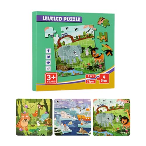 Magnetisches Puzzle für Kinder, magnetisches Puzzlebuch - Lustiges Puzzle | Puzzle-Aktivitätenspielzeug für Jungen und Mädchen ab 3 Jahren, Lernpuzzlebücher, Puzzlespielspielzeug von Generic
