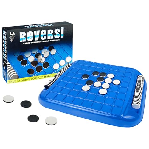 Magnetisches Verwaltungsratsspiel – tragbare Strategiespiele von Othello | Gehirn-Teaser für 2 Spieler mit schwarzen und weißen Teilen | benutzerfreundliches Faltschach zur Verbesserung der von Generic