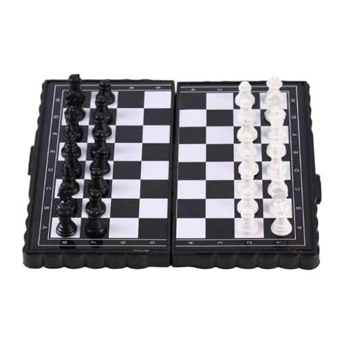 Magnetisches faltbares Schachbrett – Tragbares magnetisches Puzzle-Checker-Spiel | pädagogisches Schachset Spielzeug | Faltbares magnetisches Schachbrettspiel mit Aufbewahrungstasche für Kinder und Magnetisches faltbares Schachbrett – Tragbares magnetisches Puzzle-Checker-Spiel | pädagogisches Schachset Spielzeug | Faltbares magnetisches Schachbrettspiel mit Aufbewahrungstasche für Kinder und von Generic