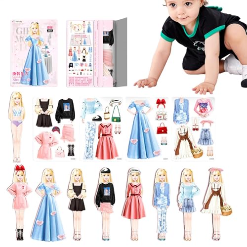Magnetpapierpuppen - Magnetischer Verbandset, interaktives Spiel | Prinzessin Magnetic Doll, Kinderspielzeug für Kinder, ideal für die Entwicklung von Vorstellungskraft und kreativem Spiel Magnetpapierpuppen - Magnetischer Verbandset, interaktives Spiel | Prinzessin Magnetic Doll, Kinderspielzeug für Kinder, ideal für die Entwicklung von Vorstellungskraft und kreativem Spiel von Generic